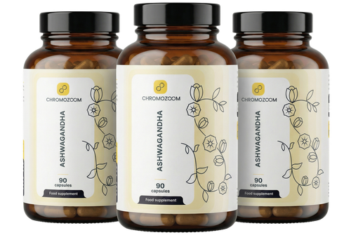 3x doplněk stravy ASHWAGANDHA | Chromozoom